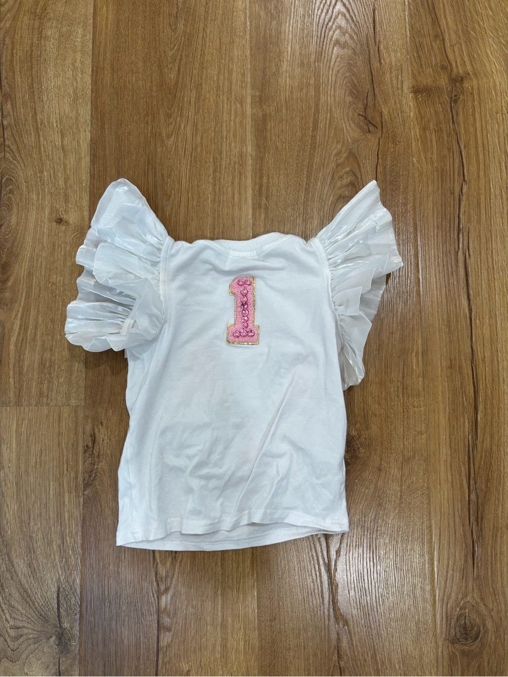 Lola + The Boys BIRTHDAY GIRL GEM RUFFLE SHIRT - Picture 2 of 4